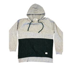 Vintage Akomplice Hoodie Skater Large grey/green color block
